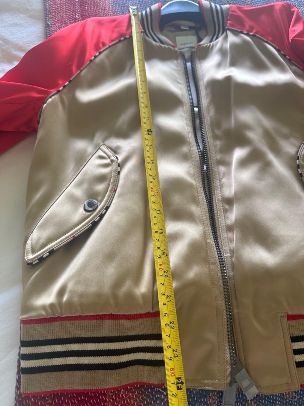 Burberry Red and Gray Jacket - Picture 12 of 15